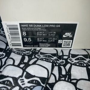 Nike Verdy SB Dunk Low Pro QS in Blue Gaze and Arctic pink